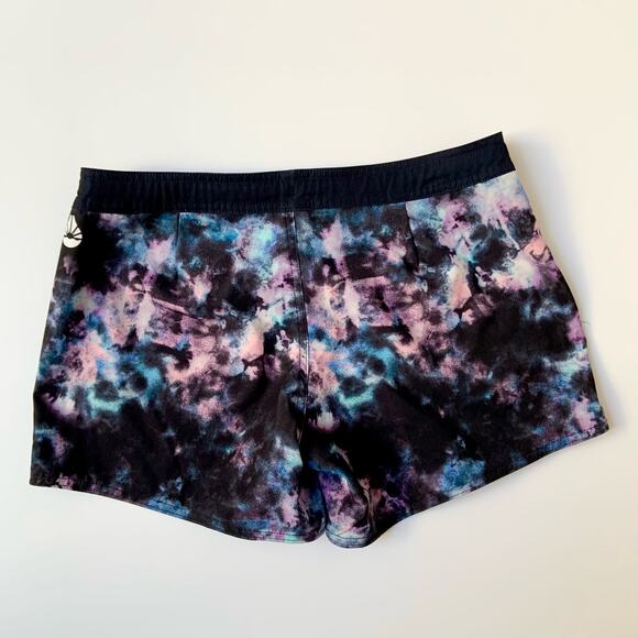 O'rageous Black Blue Purple Swim Board Shorts with Pockets Juniors Medium - Picture 6 of 10